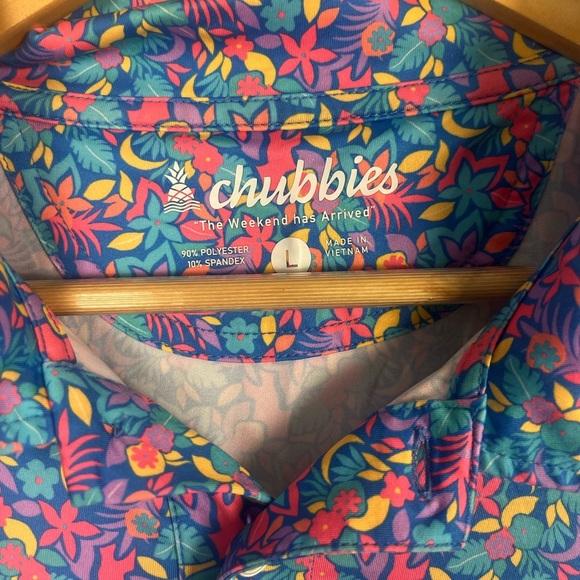 Men's The Spade Tailored Fit Short Sleeve Printed Performance Polo Shirt Large - Picture 3 of 7